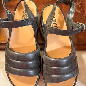 Born Black Sandals with Leather Finish